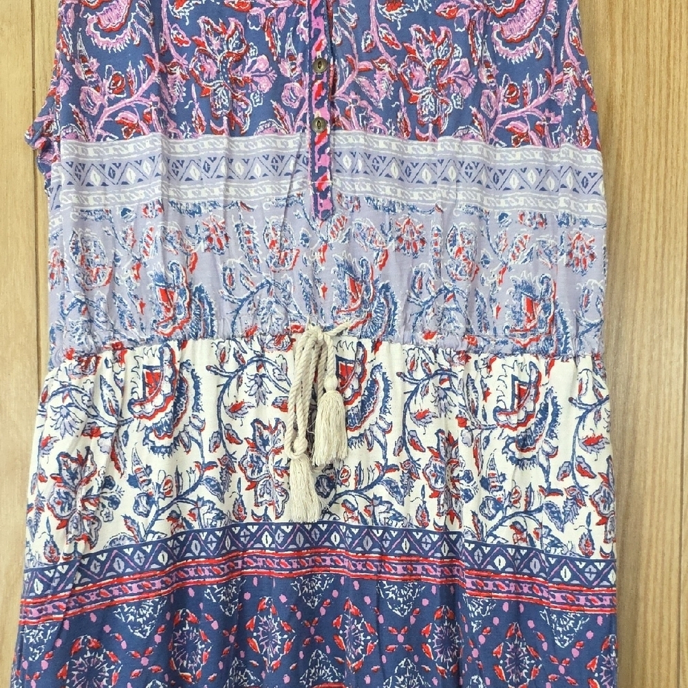 Lucky Brand Multicolor Paisley Maxi Dress - Picture 4 of 10